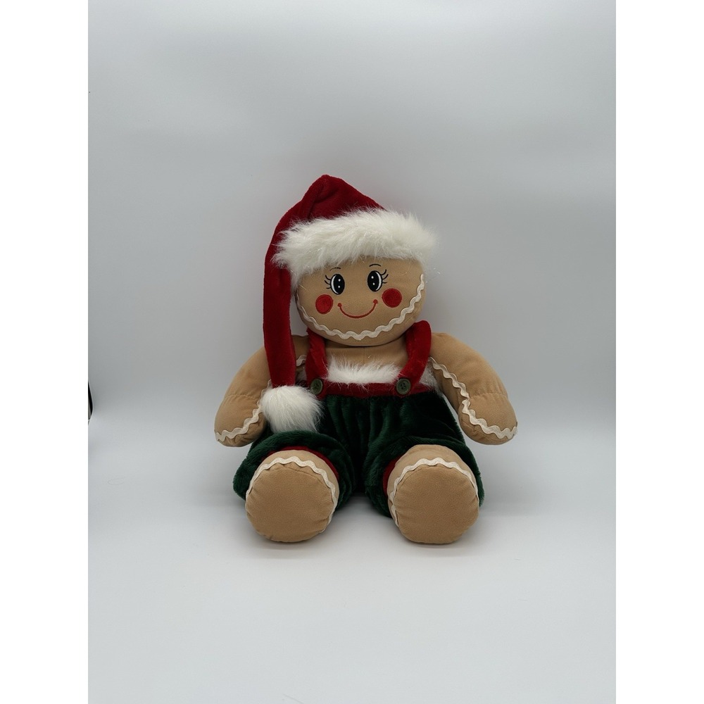Rare Dan Dee Christmas Gingerbread Man 17" plush 2002 - MINT Condition